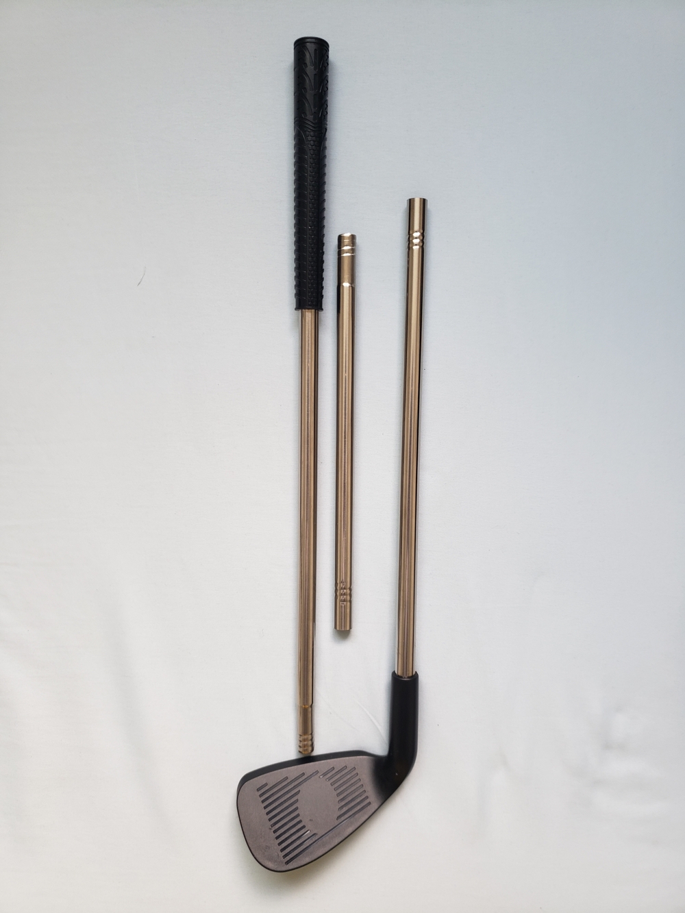 3pc Silver & Black Golf Stick